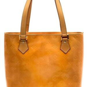 Louis Vuitton Orange Vernis Monogram Small Tote